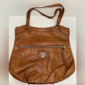 Relic by Fossil Brown Vegan Leather Shoulder Bag